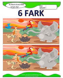 İki Resim Arasındaki Farkı Bul Etkinliği